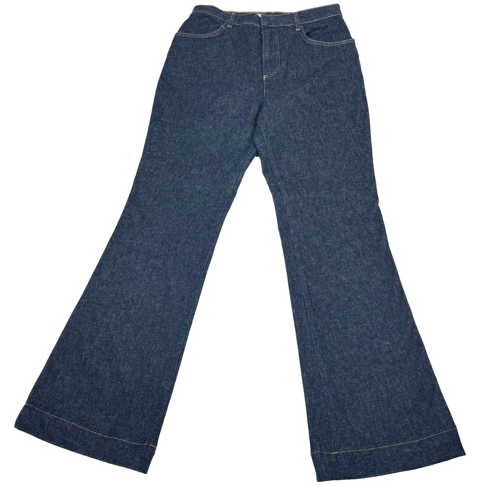 PILCRO Womens Flare Leg Jeans 29 30x30 Dark Wash High Rise Stretch Denim